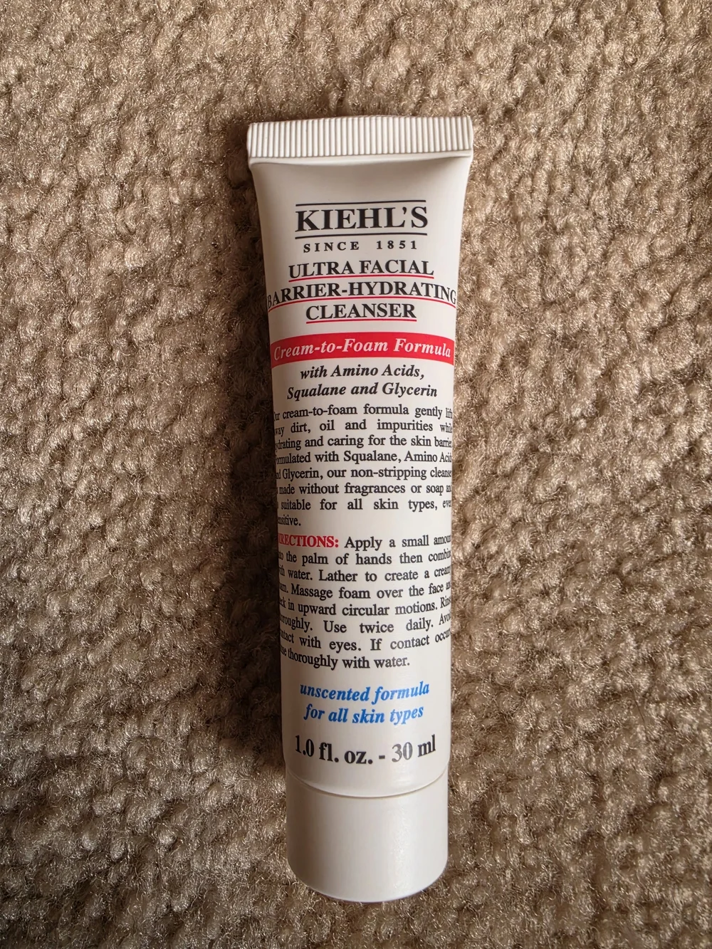 Kiehl's Skincare Duo Travel/Trial Size - Cleanser & Deep Pore Mask $35 NWT